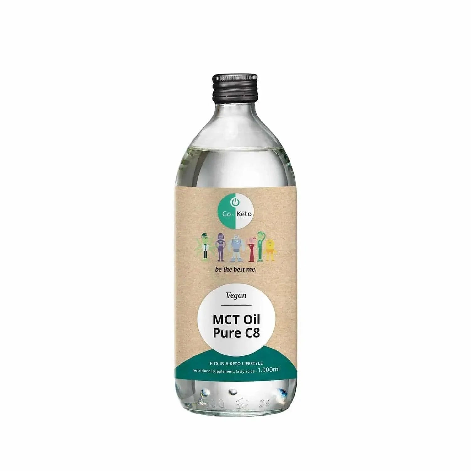 MCT Oil Coconut Pure C8 Go-Keto 1000ml – product overview