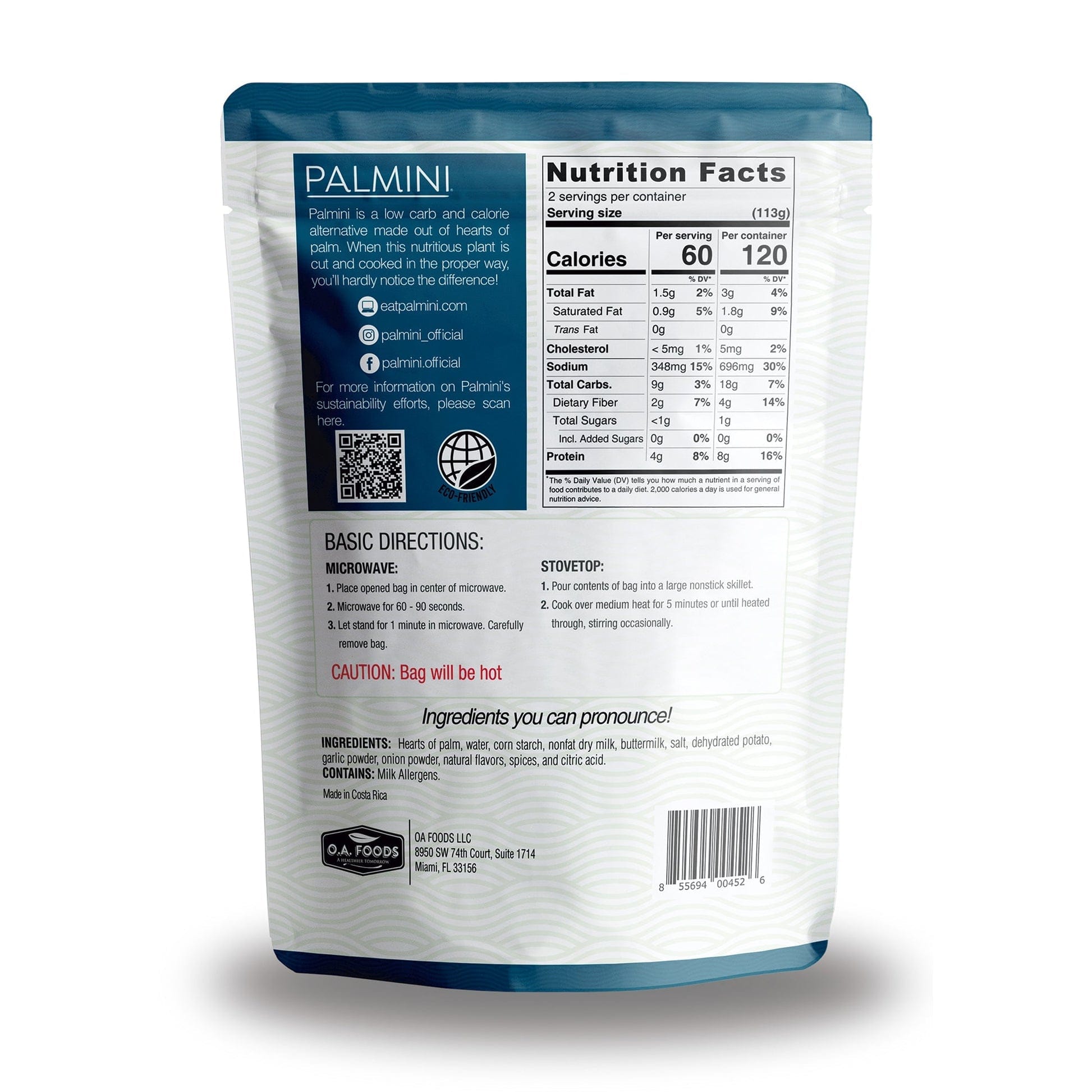 Palmini Low Carb Mashed Roasted Garlic Palmini 226g 04300009 Vital20