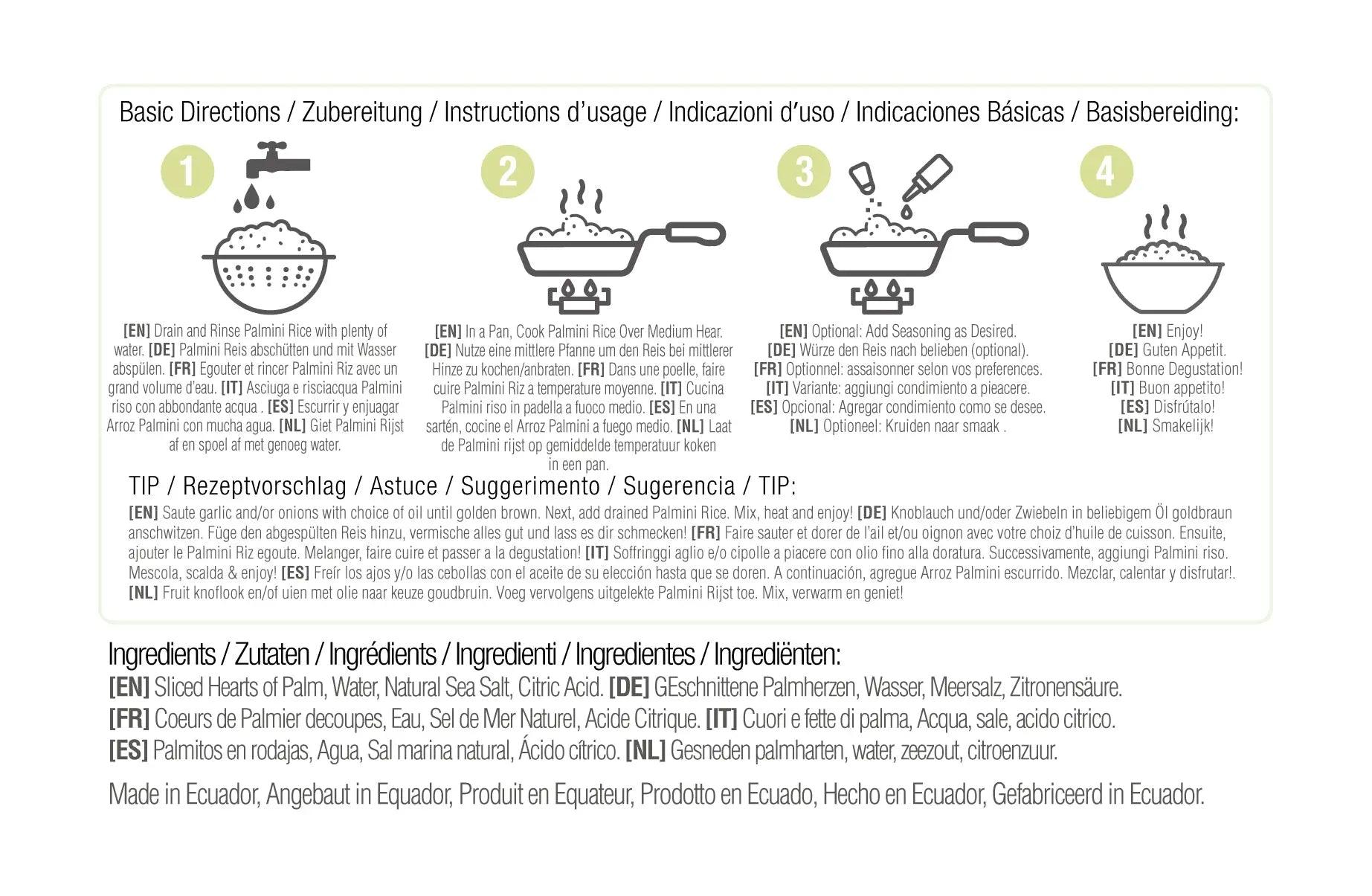 Palmini Low Carb Rice Palmini 338g 04300004 Vital20
