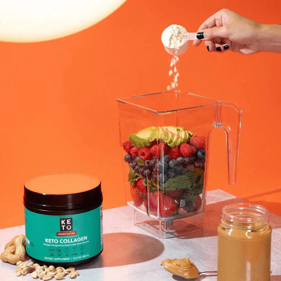 Perfect Keto MCT Collagen Powder Peanut Butter Perfect Keto 395g P-PKKCPB-12 Vital20