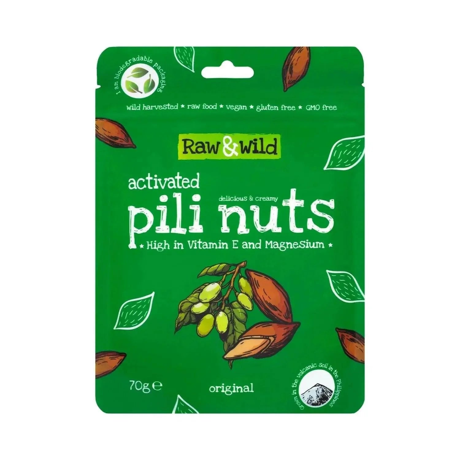 Pili Nuts Original Raw & Wild 70g raw & wild Snacks 03200008