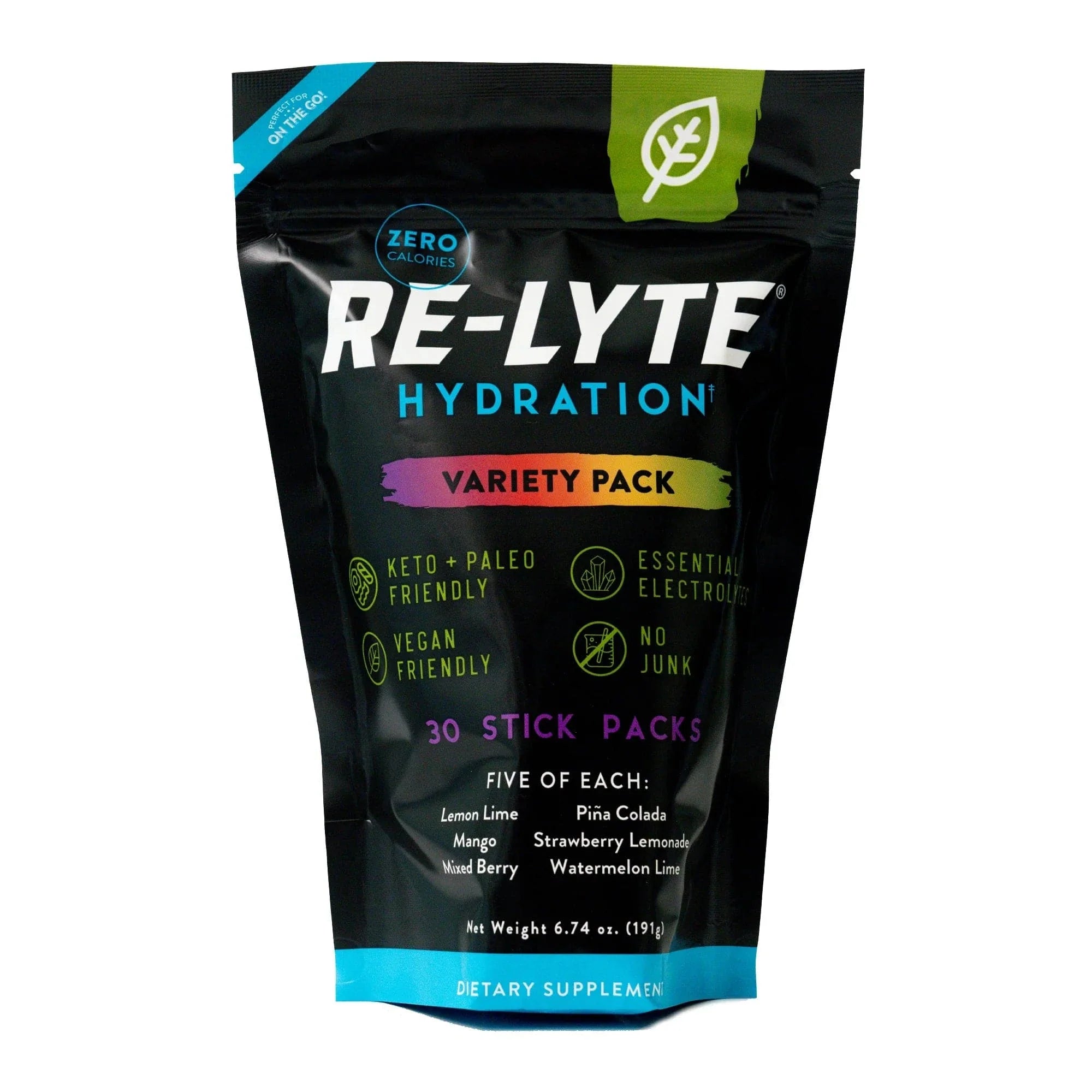 Re-Lyte Electrolyte Hydration Drink Mix Variety Pack Re-Lyte x30 sticks