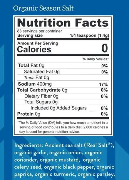 Real Salt Organic Seasonings Season Shaker 116g real salt  03400014