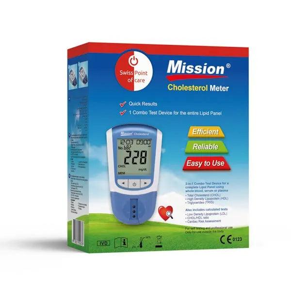 Swiss Point of Care Cholesterol Mission 3-in-1 StarterPack 004acfad-22aa-4ee6-87b Vital20